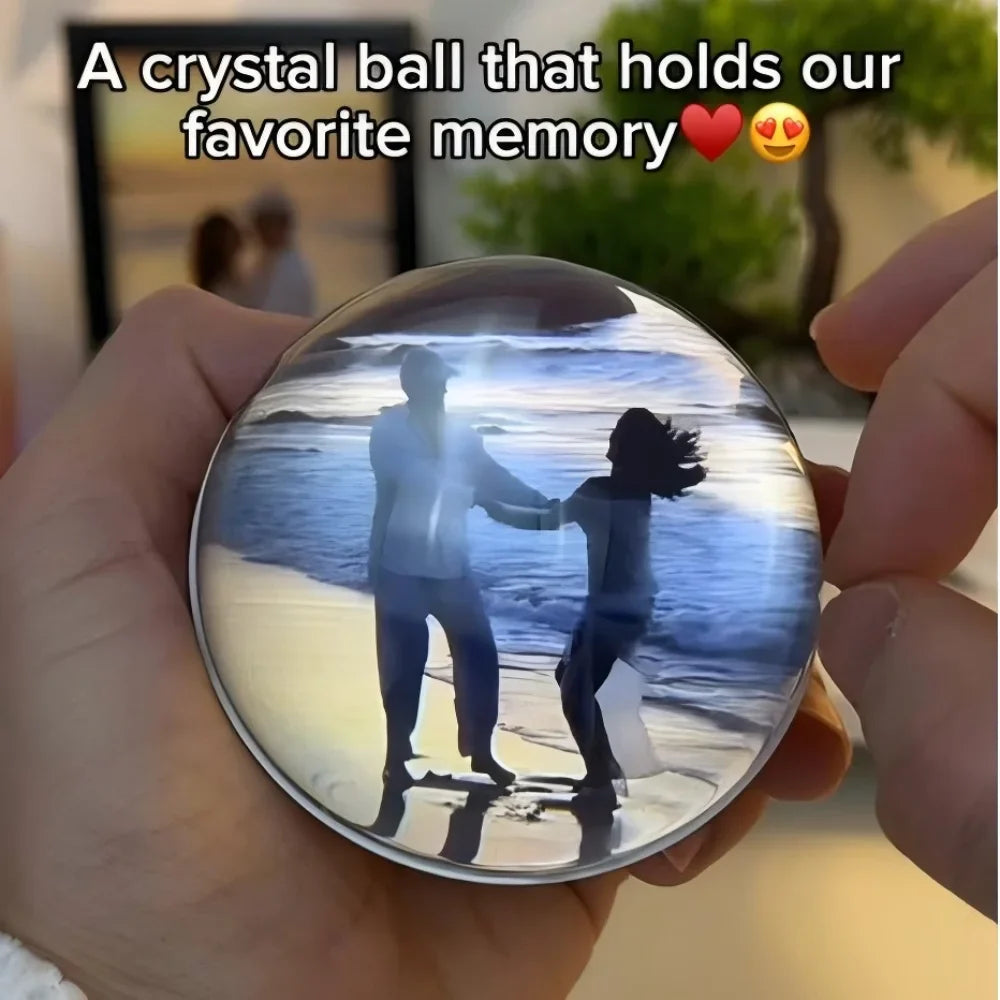 Crystal Ball Memory Lamp – Personalized Glowing Keepsake Light ✨
